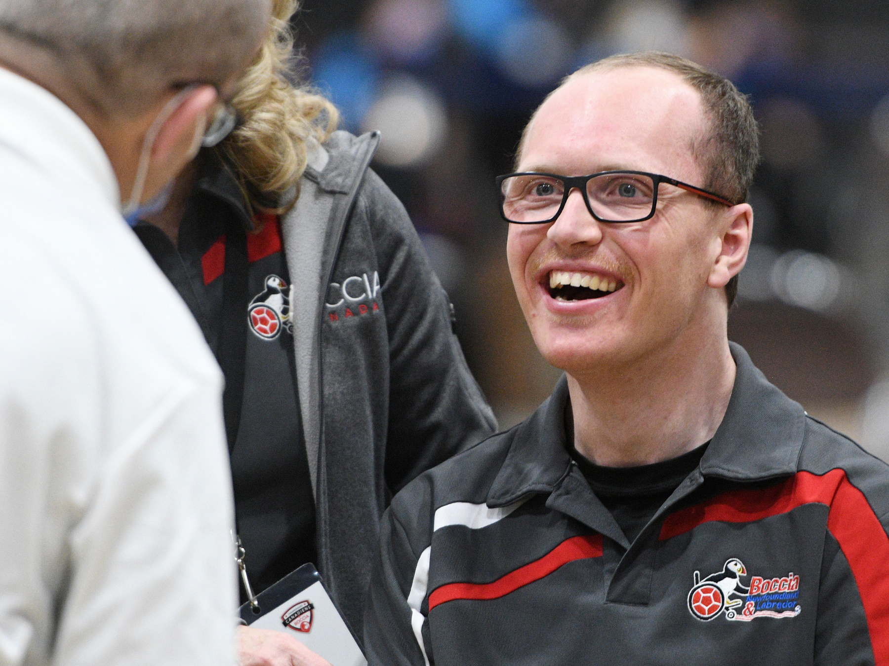 Michael Mercer celebrates double gold at the 2021 Canadian Boccia Championships