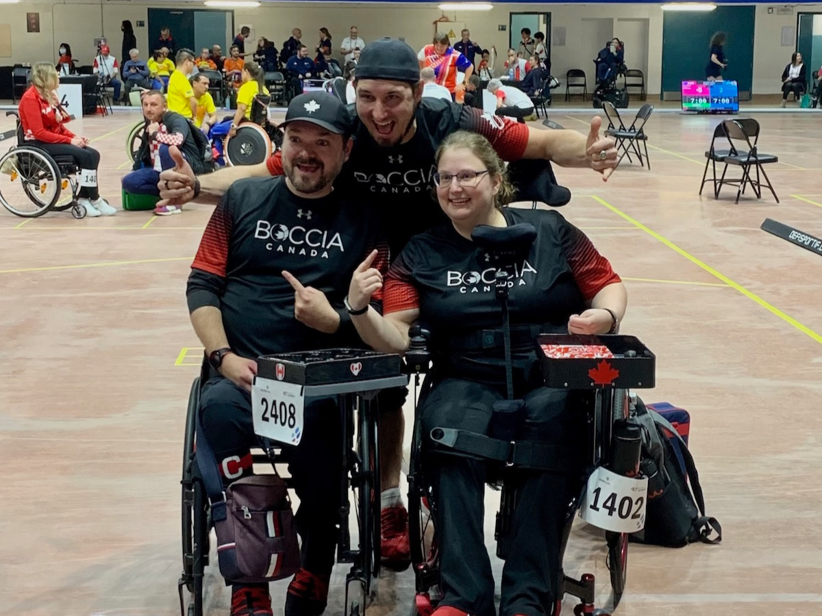 Golden Moment for Canada s BC4 Pair at Home Boccia Canada