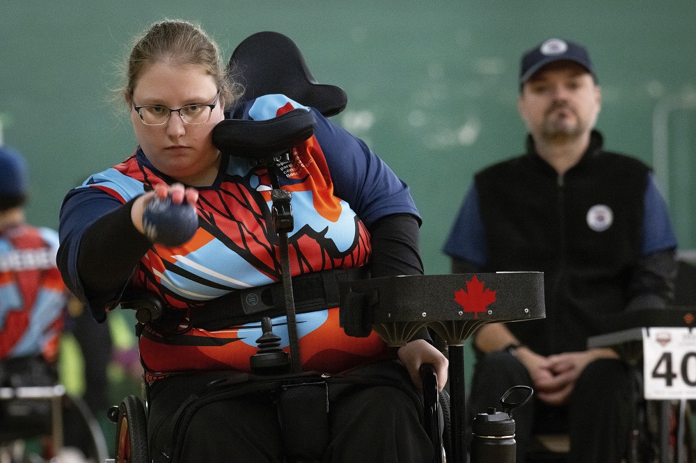 Ottawa, ON - Nov 14 2024 - 2024 Canadian Boccia Championships at the RA Centre in Ottawa, Ontario, Canada. (Photo: Matthew Murnaghan/Murnaghan Photo)